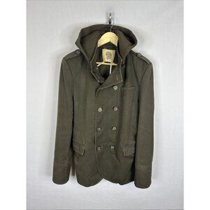 D Collection By Troy Smith Peacoat  Hooded Field Jacket Olive Mens M